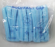 หมวกตัวหนอน Bouffant Cap 50 ชิ้นต่อแพ็ค หมวกคลุมผมใยสังเคราะห์ หมวกตัวนอนทางการแพทย์