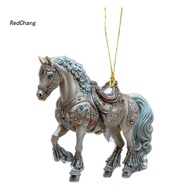 RC~ Horse Christmas Decoration Festive Horse Decoration Sparkly Rhinestone Horse Christmas Tree Orna
