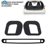 OPENMALL 2Pcs/3Pcs Car Rear Tail Cluster Seals and High Level Third Brake Light Seal for Toyota Aygo