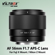 VILTROX AF เลนส์ APS-C F1.7 56มม. น้ำหนักเบารูรับแสงขนาดใหญ่สำหรับฟูจิ X เมาท์สำหรับ Nikon Z แท่นยึด