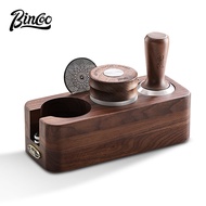 BINCOO Solid Wood Tamper Base Set Walnut Tamper Espresso Machine Accessory Tool 58MM