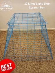 17 Lines Light Blue Scratch pen / cock cage/ game fowl / kulungan ng manok / chicken pen