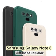 【Exclusive】For Samsung Galaxy Note 8 Silicone Full Cover Case Straight edges Color Phone Case Cover