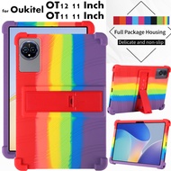 for Oukitel OT12 11 Inch Tablet Case Super Shockproof Soft Silicone Protective Case Stand Cover for 
