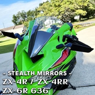 for KAWASAKI Ninja ZX-6R Ninja636 Accessories Motorcycle Stealth Mirrors for NINJA ZX6R ZX-4R ZX-4RR