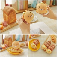 KAKAO FRIENDS Ryan &amp; Choonsik Bread Shape Body Cushion Pillow / Mini Croissant Soft Plush Stuffed Toy Doll