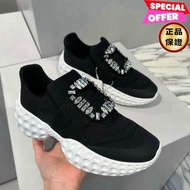 🎉新品好折扣✨Roger Vivier 女款 Viv Run Moonlight 鑽釦織物運動鞋 黑色/增高7.5公分 EU 35/35.5/36/36.5/37/37.5/38 ( 購買請告知所需尺