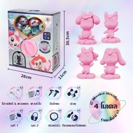 เด็กเครื่อง Gacha สาวเจ้าหญิงการ์ตูนแคปซูลตุ๊กตาอุปกรณ์เสริมของเล่น 4 ถึง 6 ปีปริศนาจับไดโนเสาร์ Gac