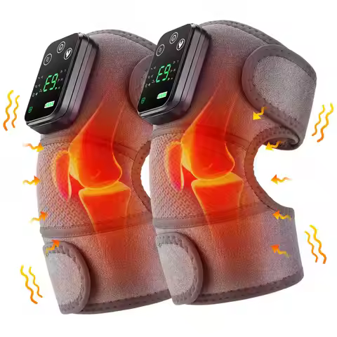 1PCS Eletric Heating Knee Massage Instrument Vibrator Knee Pad Joint for Leg Knee Thermal Care Massa
