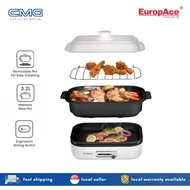 Europace Multi Functional 3.2L Hot Pot with Grill / Hotplate  and Steamer | ESB 3221A