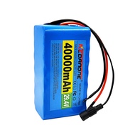 แบตเตอรี่ Li-ion สำหรับจักรยานไฟฟ้า Moped 24V 40AH 29.4V 18650 40000mAH แบตเตอรี่ Li-ion