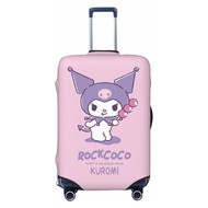 Kuromi ผ้าคลุมกระเป๋าเดินทาง ลายการ์ตูนแมวน่ารัก ยืดหยุ่น กันรอยขีดข่วน Luggage Cover 18 20 22 24 26