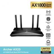 TP-Link Archer AX23 AX1800 Dual-Band เราเตอร์ Wi-Fi 6 (ไม่รองรับการใส่ซิม) สนุกกับเกมส์ออนไลน์ที่ลื่