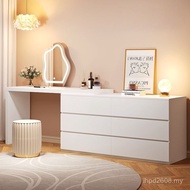 Bedroom Integrated Style Dressing Table Modern Simple Cream Storage Cabinet Small Apartment Drawer H
