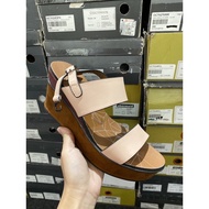 OBERMAIN BRAND WEDGES SANDALS, COW LEATHER MATERIAL