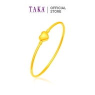 TAKA Jewellery 916 Gold Luminous Heart Bangle