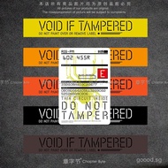 Hot-Selling Death Stranding Game Reflective Car Sticker Courier Box Damage Sensor Yellow Warning Imi