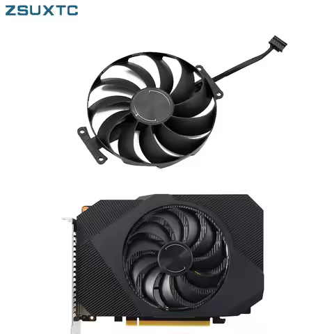 95MM 6PIN T129215SU CF1010U12D GTX1650 GPU FAN For ASUS Phoenix GTX 1650 OC Graphics Card Cooling Fa
