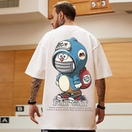 2026Fashion 2026ACE Brand New 100% Cotton Unisex Short Sleeve T-shirt Doraemon Print Women Men Women