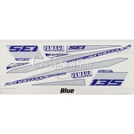 NOUVO LC ( 6 ) Special Edition Custom Exciter GP Body Cover Set Stripe Sticker - Blue / Silver / Black / Red / Clear