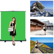 CGZ Green Screen Backdrop Pull Up Portable With Auto Lock Frame (H2m x W1.5m / H2m x W2m / H2.5m x W