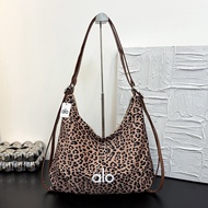 alo Large Capacity Retro Commuter Bag for Women New Autumn Fashion Daily Leopard Print Tote Bag Casu