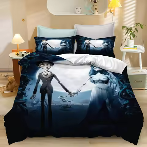 Corpse Bride Bedding Set Duvet Cover Set luxury Children'S Comforter Sets King Size Home