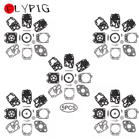 5pcs Carburetor Repair Rebuild Gasket Kit For Walbro K20-WYL WYL Series Carb Honda GX22 GX31 Echo Ma