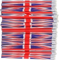 VICASKY Pencil with Eraser Pencils British Flag 60 Pieces Union Jack Patriotic England School Office