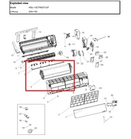 A0010720046 อีแวป คอยเย็น แผงรังผึ้งแอร์ไฮเออร์ Evaporator/Haier ตำแหน่งหมายเลข 5 อะไหล่ของแท้จากโรง