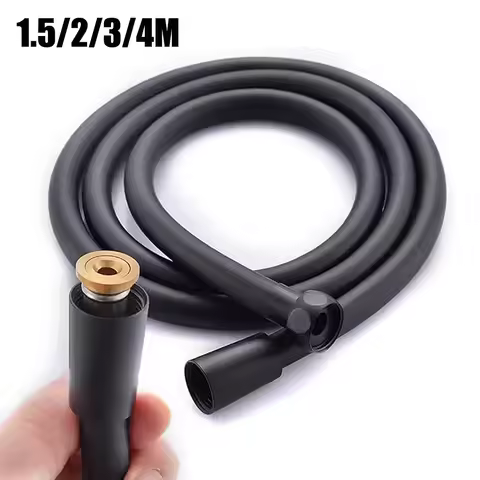 1.5m/2m/3m/4m PVC Handheld Shower Head Hose Anti-twist Bathroom Pipe Extra Long Water Pipe High Qual