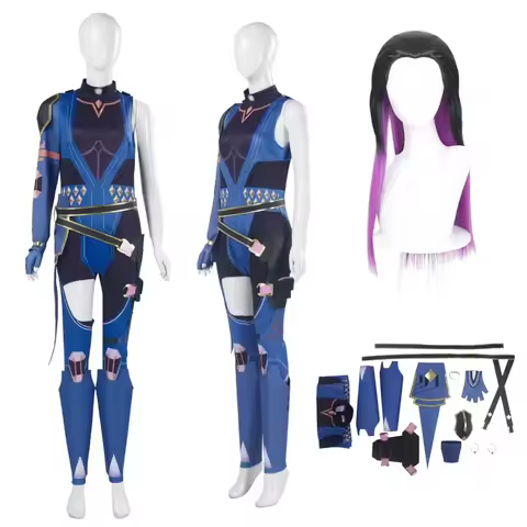 Game VALORANT Reyna Cosplay Costume Wig Anime Uniform gf;.9