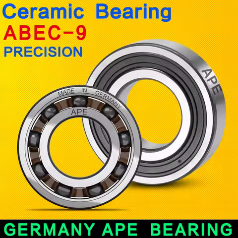 1pcs German APE Bearings 608 2RS hybrid ceramic bearing 8*22*7mm ABEC-7 608 LLB RS bicycle bearing, 