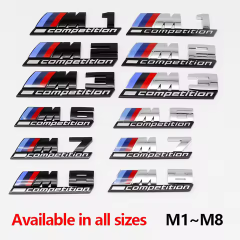 3D Logo Sticker BMW M Sport Tri-Color Emblem Badge For M1 M2 M3 M4 M5 M6 M7 M8 X1 X3 X5 X6 Waterproo