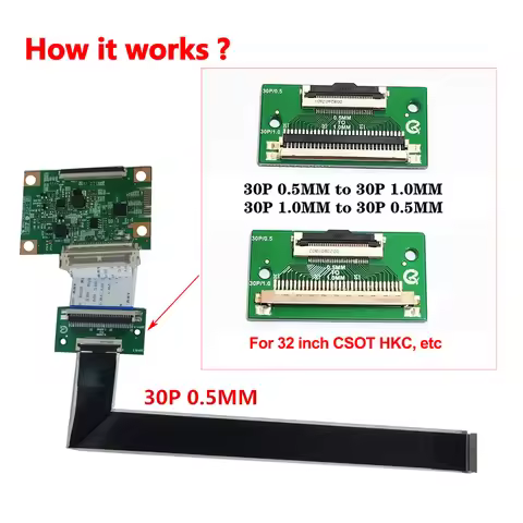 10PCS/lot QK0828A QK0828B 30p 0.5mm Pitch to 30p 1.0mm Pitch 30p 1.0mm Pitch to 30p 0.5mm pitch Adap