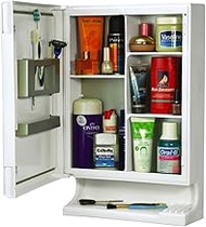 Cipla Plast Multipurpose Bathroom Mirror Cabinet Storage Organizer - New Look (White)