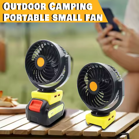 Electric Fan USB Mobile Phone Charger Portable Power Bank Fast Charge for DeWalt 20V 60V Li-ion Batt