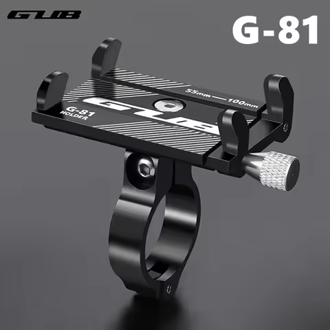 GUB G81 Aluminum Bicycle Phone Holder For 3.5-6.2 inch Smartphone Adjustable Support GPS Bike Phone 