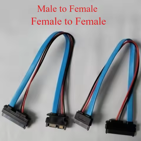 SATA Cable Serial ATA 22Pin 7+15 Female To Slimline SATA 13Pin 7+6 PIN Male Connector Converter Cord