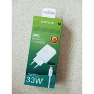Infinix 33 Watt Fast Charging Mobile Phone Charger Cable & Adapter