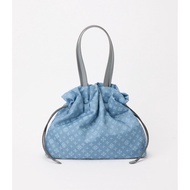 Russet Japan drawstring big tote bag (blue)