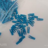 pin nock size L. warna biru. brand musen.