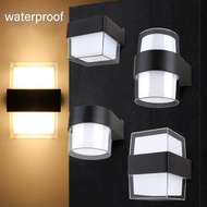 Modern Simplicity LED waterproof wall lamp aluminum Acrylic indoor and outdoor bedroom patio loft villa lighting fixture sconces