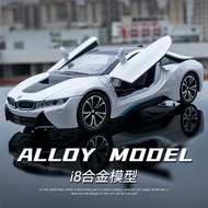 1/22 Scale BMW I8 Diecast Alloy Pull Back Car Collectable Toy Gifts for Children