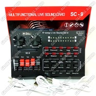 Soundcard Black Spider SC 9 Multifunctional Live Soundcart Sc9 Bluetooh Live Broadcast