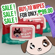 10 packs Organic Baby / Pet We Wipes (10packs) Non alcoholic wet wipes