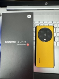 可換其他3C產品 小米13 Ultra 杏色黃9成新以上 16G/512GB 刷EU版 盒裝齊全 功能全正常 保護貼+10個殼