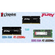 KINGSTON 8GB/16GB DDR5 RAM PC-5600Mhz/ 4800Mhz / DDR4 RAM PC-3200Mhz for ALL NOTEBOOK