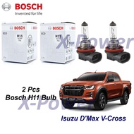 Isuzu Dmax V-cross Headlamp Light Bulb Bosch H11 12V 55W 2Pcs xpower