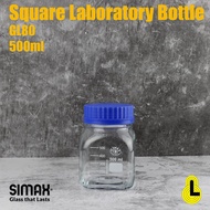 Square Laboratory Bottle 500ml GL80 SIMAX 2080M/500/GL80